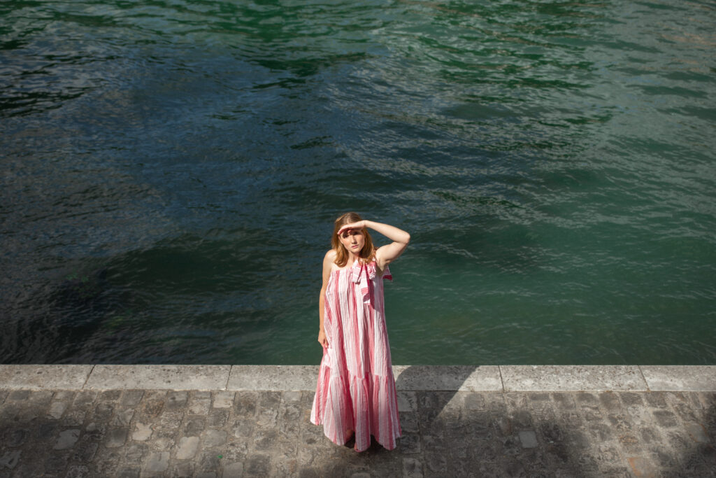 robe d'été louée sur tissé